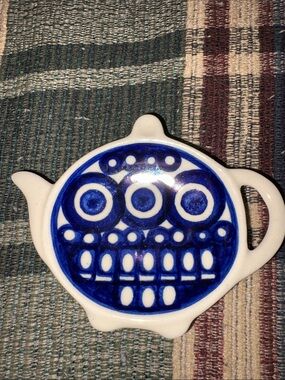 Polish Pottery Tea Spoon Rest